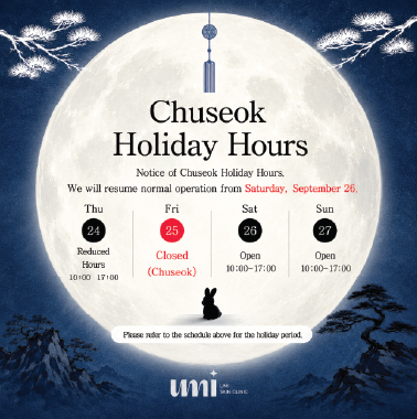 Chuseok Hoilday Hours